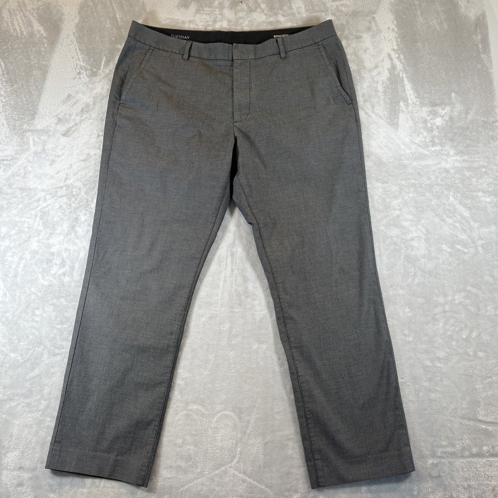 Bonobos Weekday‎ Warrior Pants Mens 38x29.5 Black Tuesday Chino Slim Preppy